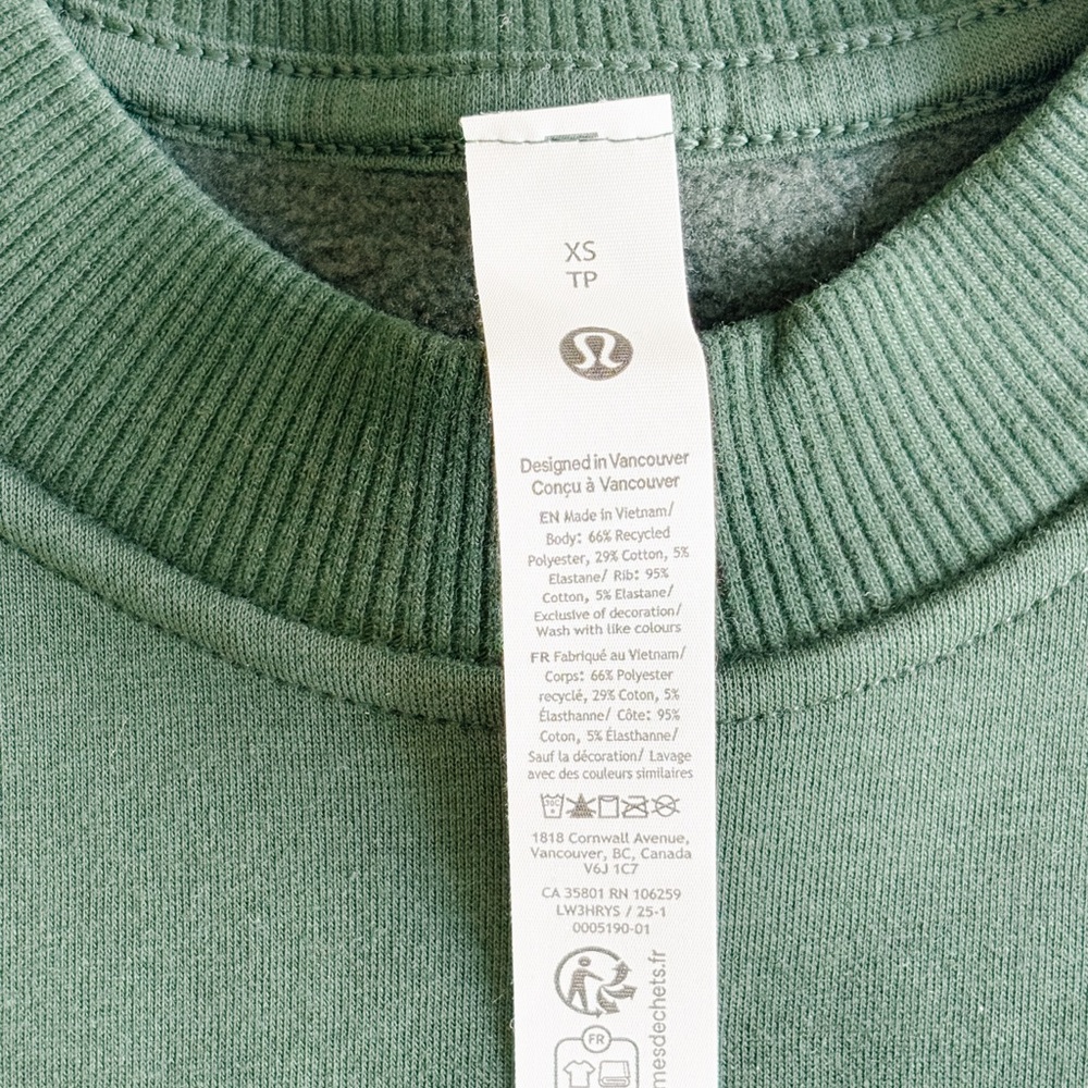lululemon athletica Green Sweatshirt - Picture 4 of 5